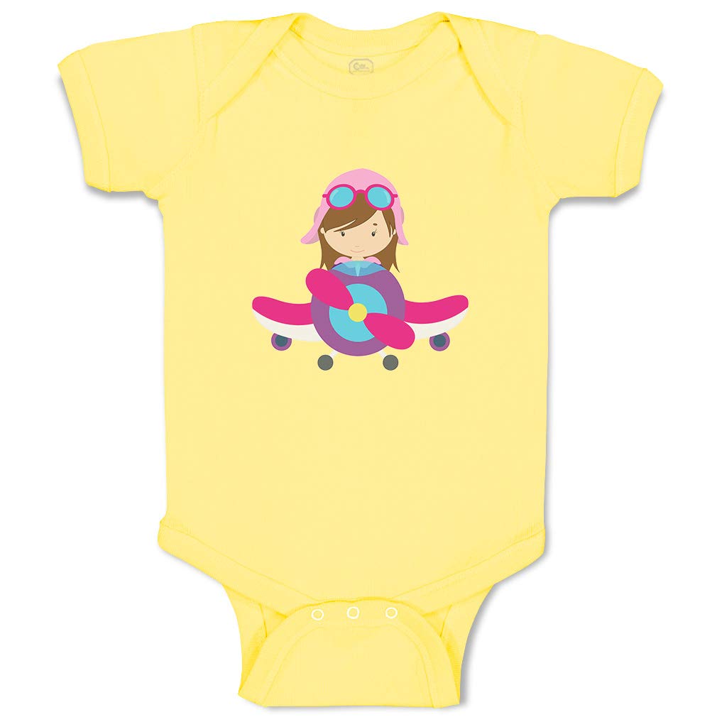 Custom Pilot Airplane Baby Bodysuit - Funny Cotton Infant Clothes for Boys & Girls | Perfect for Aviation-Themed Parties, First Birthday Outfits & Cute Photo Shoots