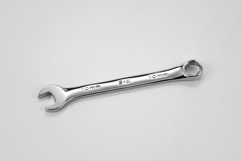 10mm 6-Point Metric Combination Chrome Wrench - Professional Grade Tool for Automotive Repair, Plumbing & DIY Projects