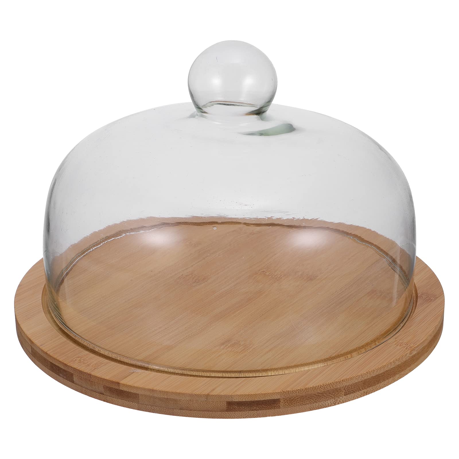Professional Cake Display Stand with Glass Lid - Premium Dessert Serving Dish for Birthday Parties, Weddings & Events | Elegant Dessert Presentation for Bakeries & Catering