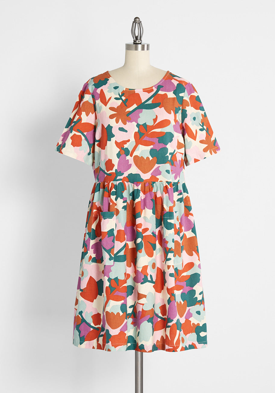Springtime Impressions Floral Babydoll Dress for Women - Perfect for Spring Outfits, Date Nights & Summer Parties