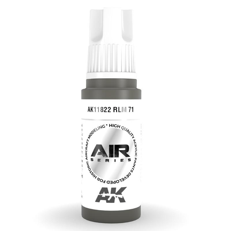 AK Interactive AK11822 Air Series RLM 71 Acrylic Paint - 17ml Bottle (3rd Gen) for Scale Model Building & Miniature Painting