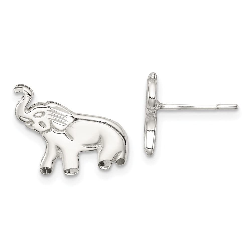 925 Sterling Silver Elephant Post Earrings for Women - Hypoallergenic Fine Jewelry - Perfect for Everyday Wear, Gifts & Special Occasions