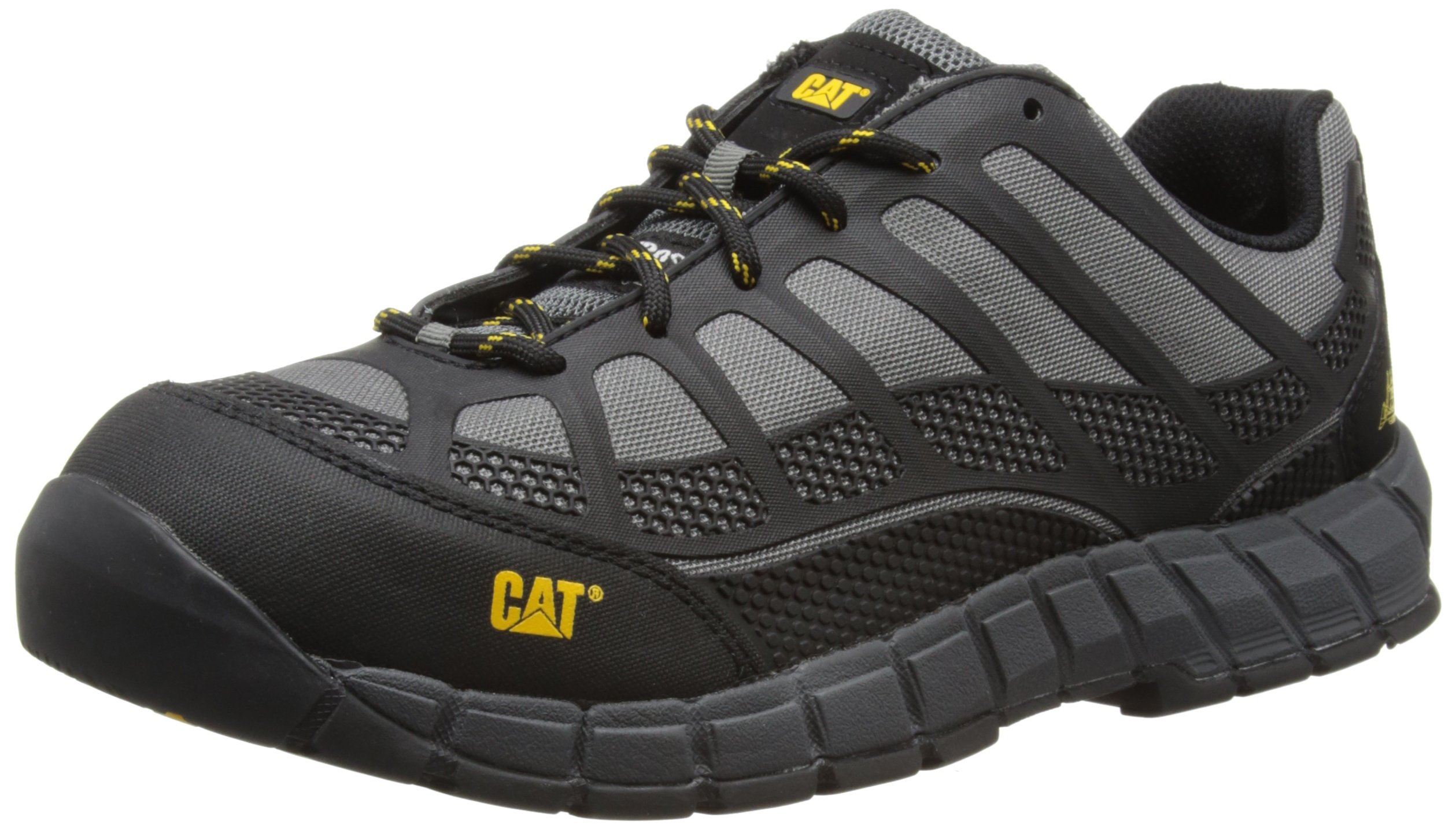 Caterpillar Men's Streamline S1P Work Safety Sneakers - Grey EVA Mesh Slip-Resistant Shoes for Construction & Industrial Workers