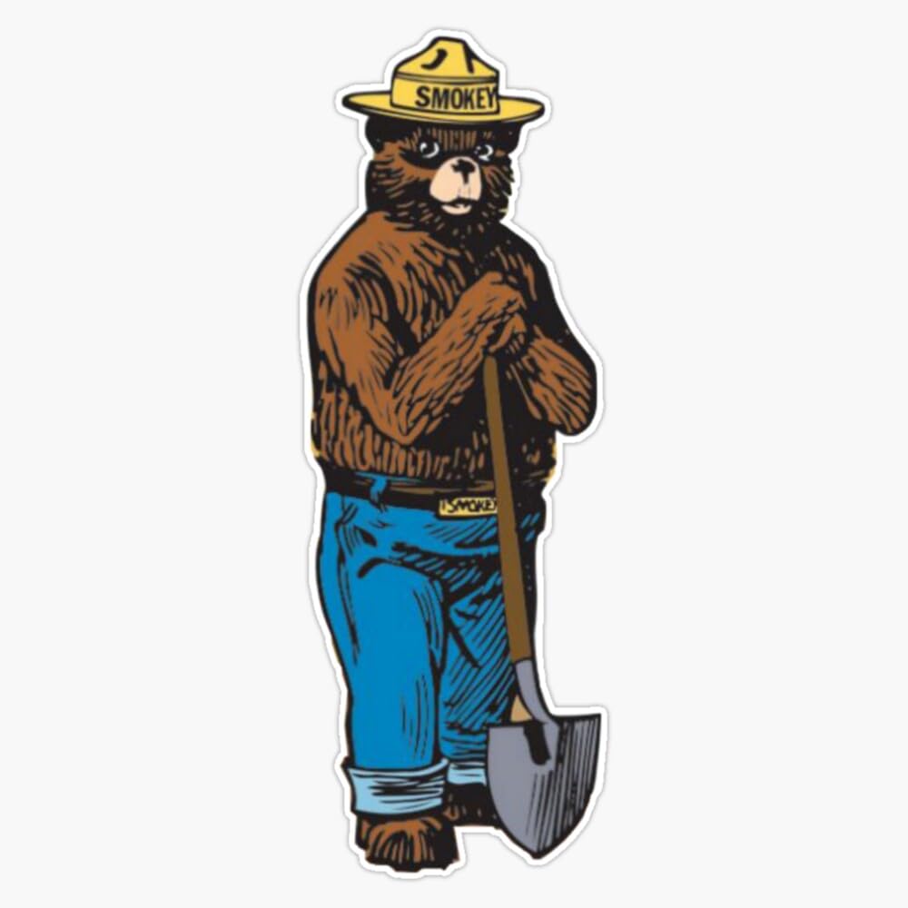 Smokey Bear Sticker Vinyl Decal 5
