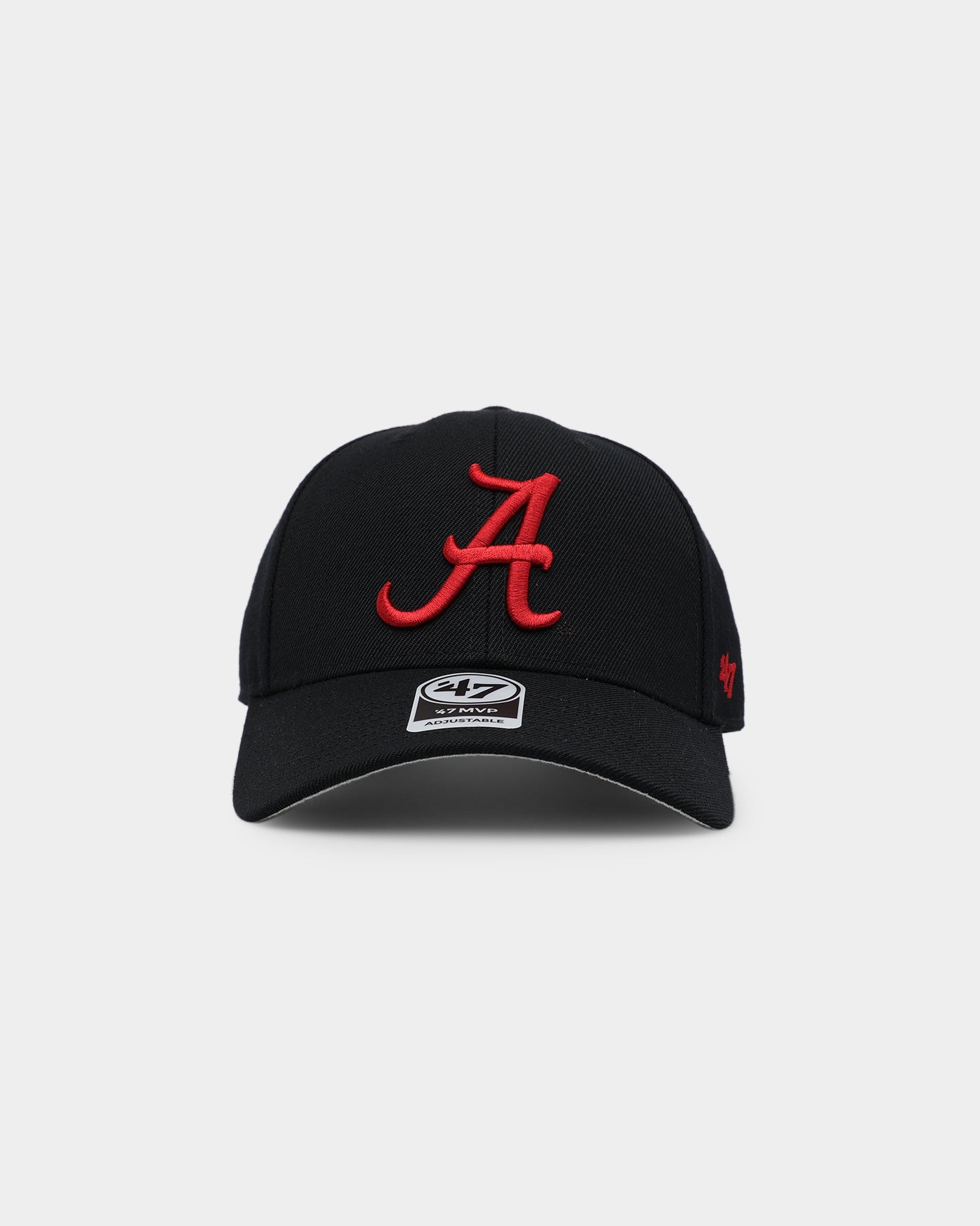 47 Brand Alabama Crimson Tide '47 MVP Strapback Black Adjustable Hat - Perfect for Football Games, Tailgating & Fan Gear Collection