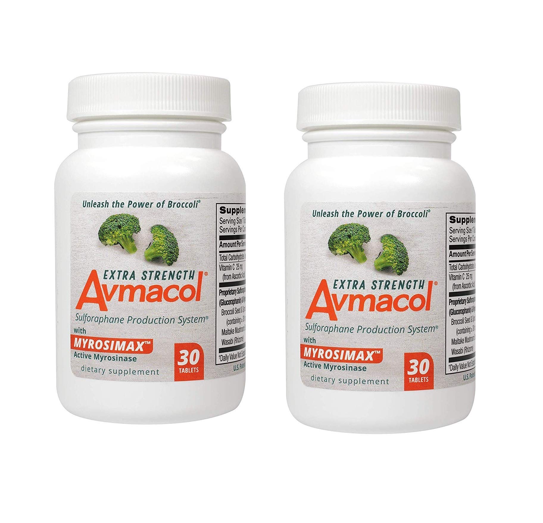Avmacol Extra Strength Sulforaphane Supplement - Immune System Support & Detox, 60 Tablets - Boosts Natural Antioxidants for Daily Wellness & Healthy Lifestyle