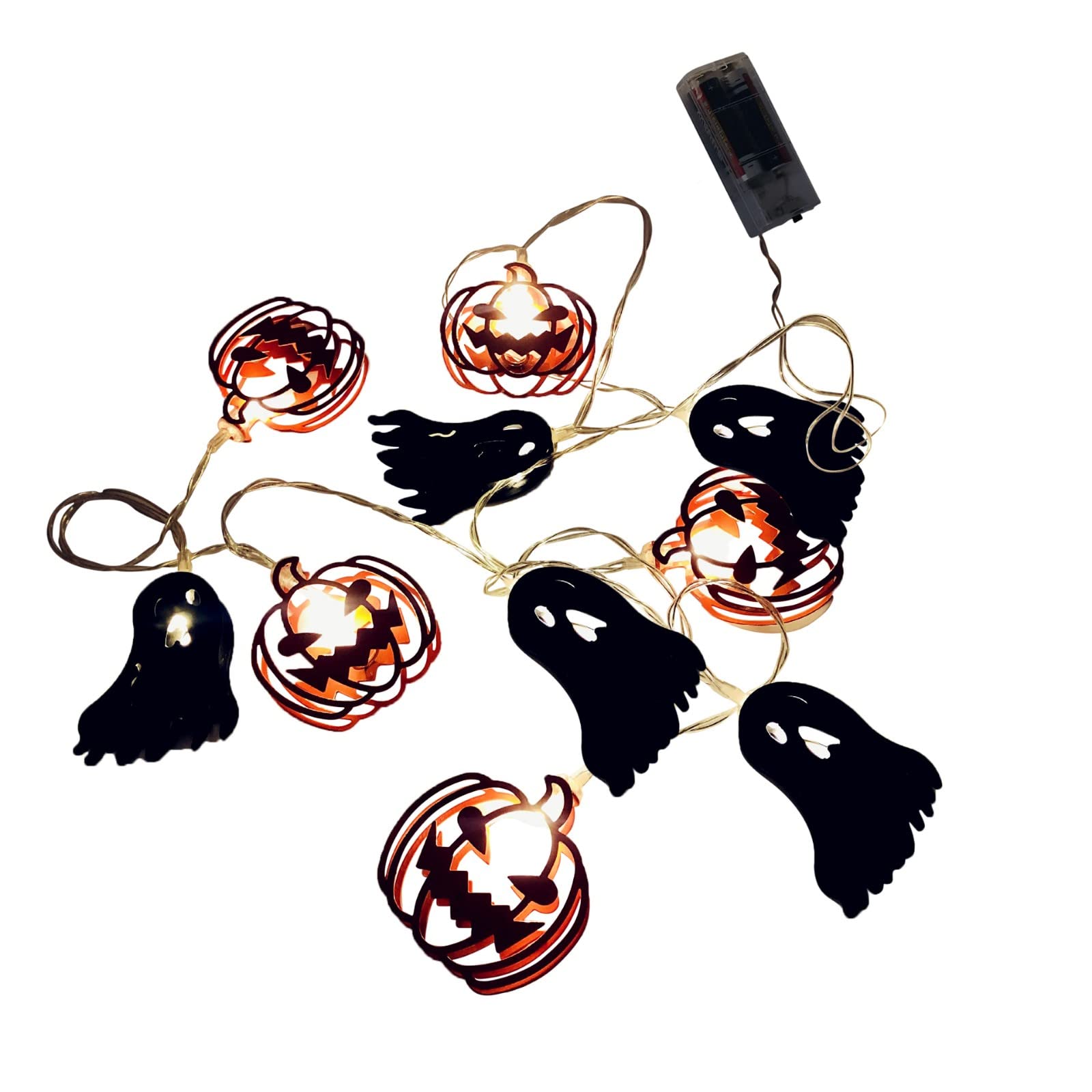 Halloween LED String Lights - Battery Powered Outdoor Halloween Decorations for Patio, Garden, Yard & Party | Waterproof Fairy Lights for Halloween Night, Pumpkin Decor & Spooky Atmosphere