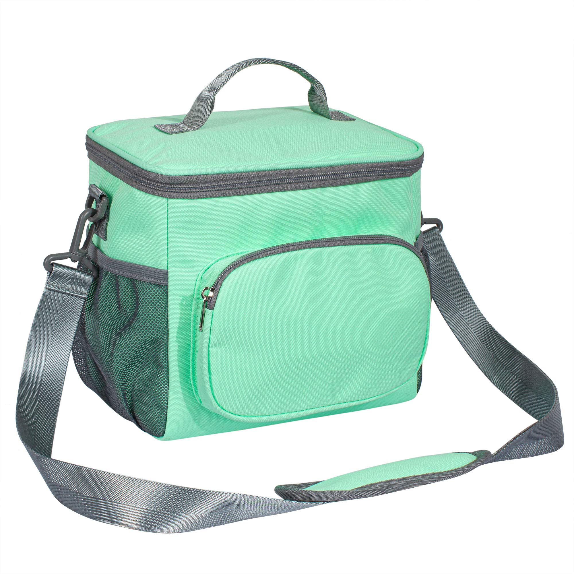 TOPERIN Insulated Lunch Box for Men & Women - Reusable Thermal Lunch Bag with Leakproof Lining, Perfect for Office, School, Picnics & Outdoor Activities (Green)
