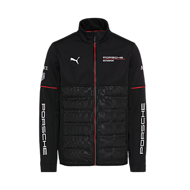 Porsche Men's Softshell Jacket - Motorsport Replica Windproof Winter Coat for Driving & Outdoor Activities | Lightweight Water-Resistant Jacket for Racing Fans & Car Enthusiasts