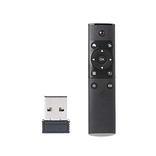2.4GHz Wireless Air Mouse Remote Control - 12 Keys for Android, Windows, Mac & Smart TV | Perfect for Home Theater, Presentations & Media Streaming