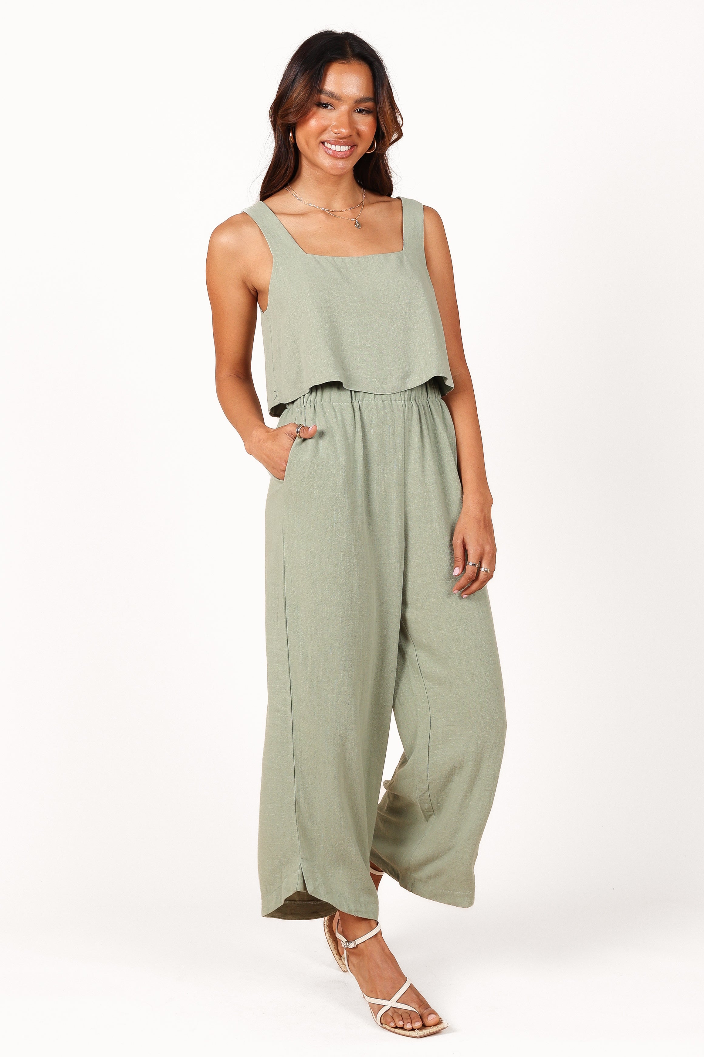 Eleanor Cropped Top Women's Fashion Green Short Sleeve T-Shirt - Perfect for Summer Outfits, Casual Wear & Street Style