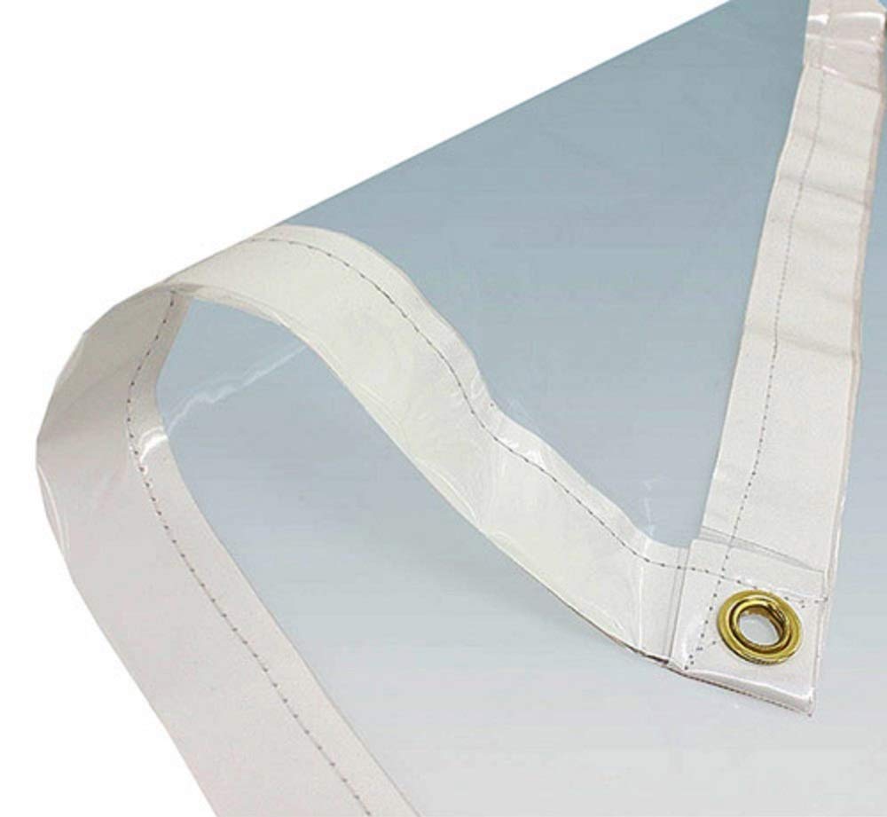 Durable Heavy-Duty Clear PVC Tarp 10' x 20' - Waterproof, UV Resistant & Weatherproof Cover for Outdoor Furniture, Boat, RV & Equipment Protection
