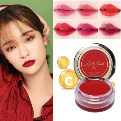 Long Lasting Tint Makeup for Lips and Cheeks - Natural Flush & Hydrating Lip Stain - Perfect for Everyday Wear, Date Night & On-the-Go Touch Ups