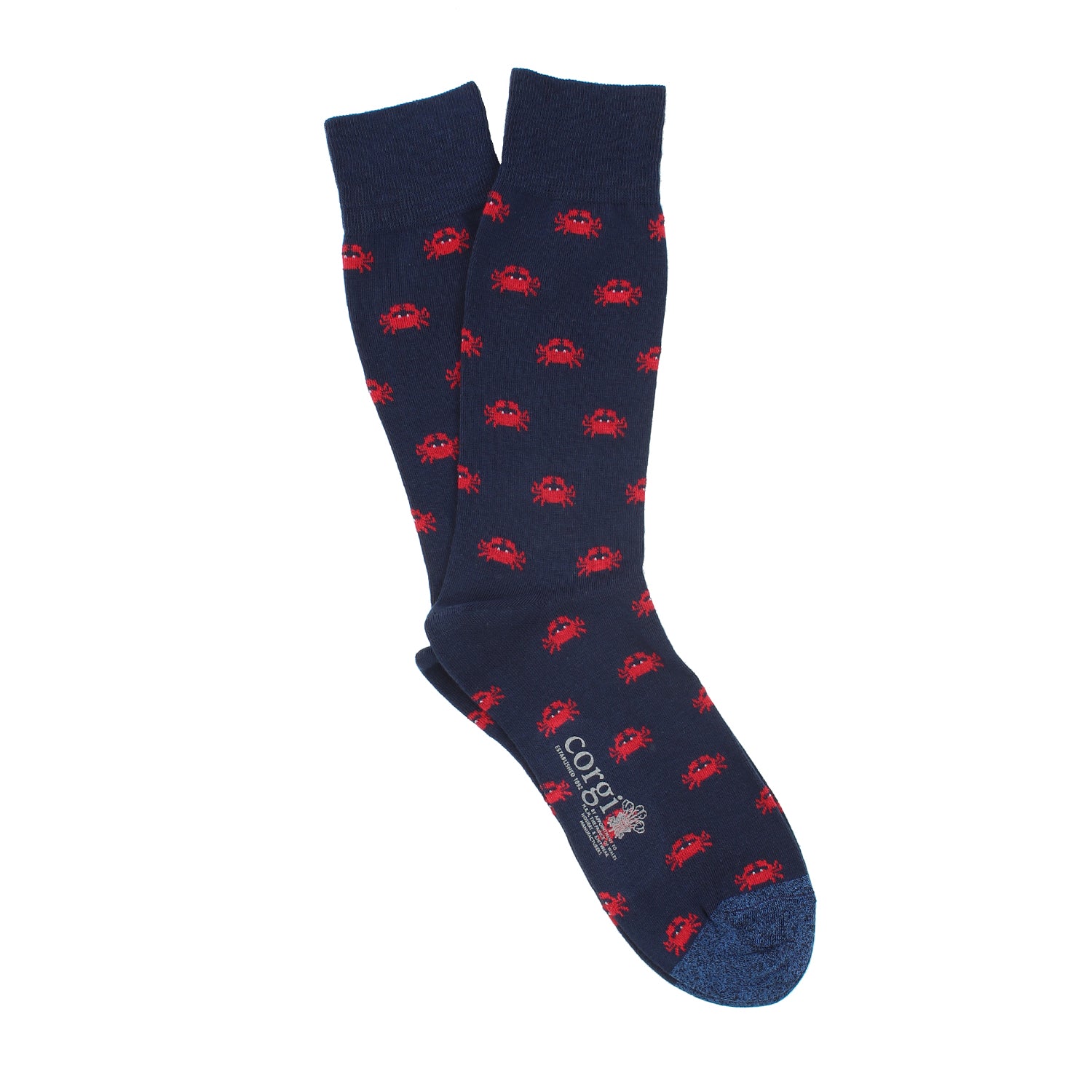 Men's Breathable Cotton Crab Print Socks - Comfortable Casual & Outdoor Wear for Daily Use, Sports, and Gifts