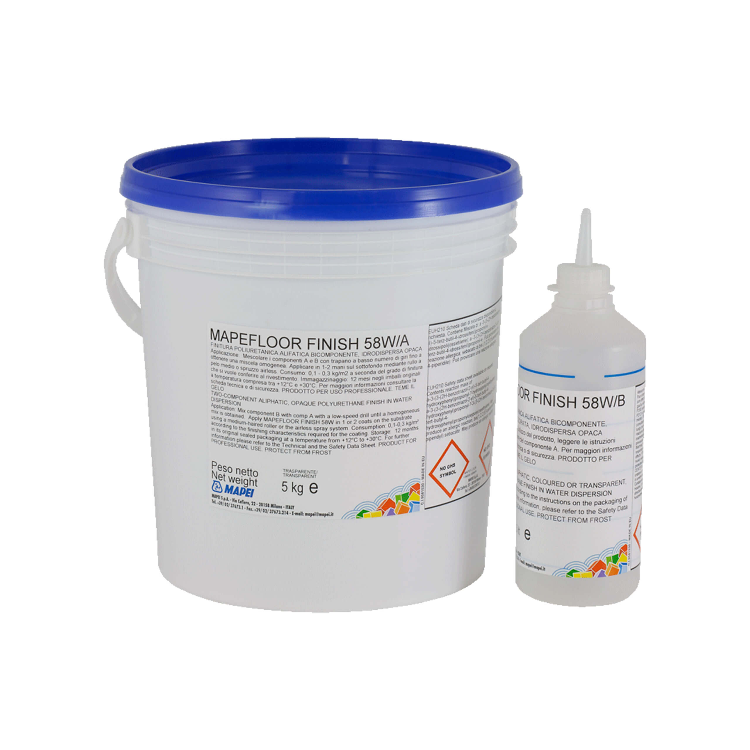Mapei Mapefloor Finish 58W Kit - High Gloss Epoxy Floor Coating for Garages, Basements & Commercial Spaces - DIY Home Improvement & Industrial Use