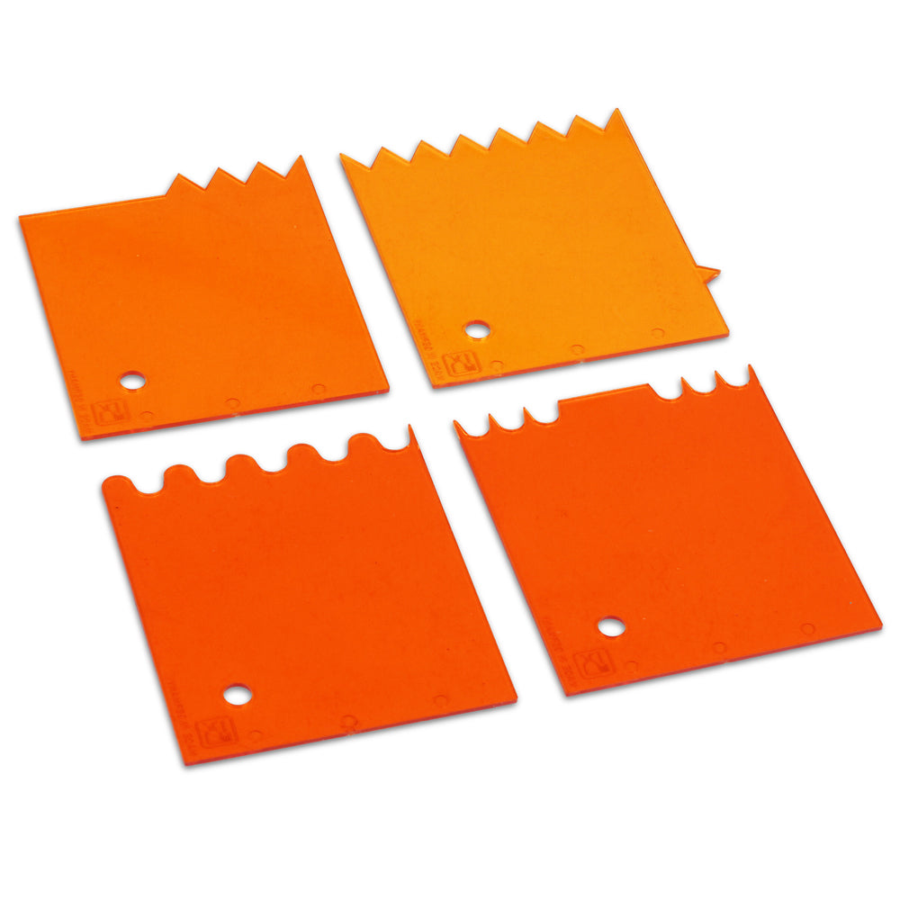 Professional Cake Comb Set for Smooth Frosting & Decorating - Perfect for Bakers, Cake Decorators & Home Baking Enthusiasts - Ideal for Wedding Cakes, Birthday Cakes & Dessert Presentation
