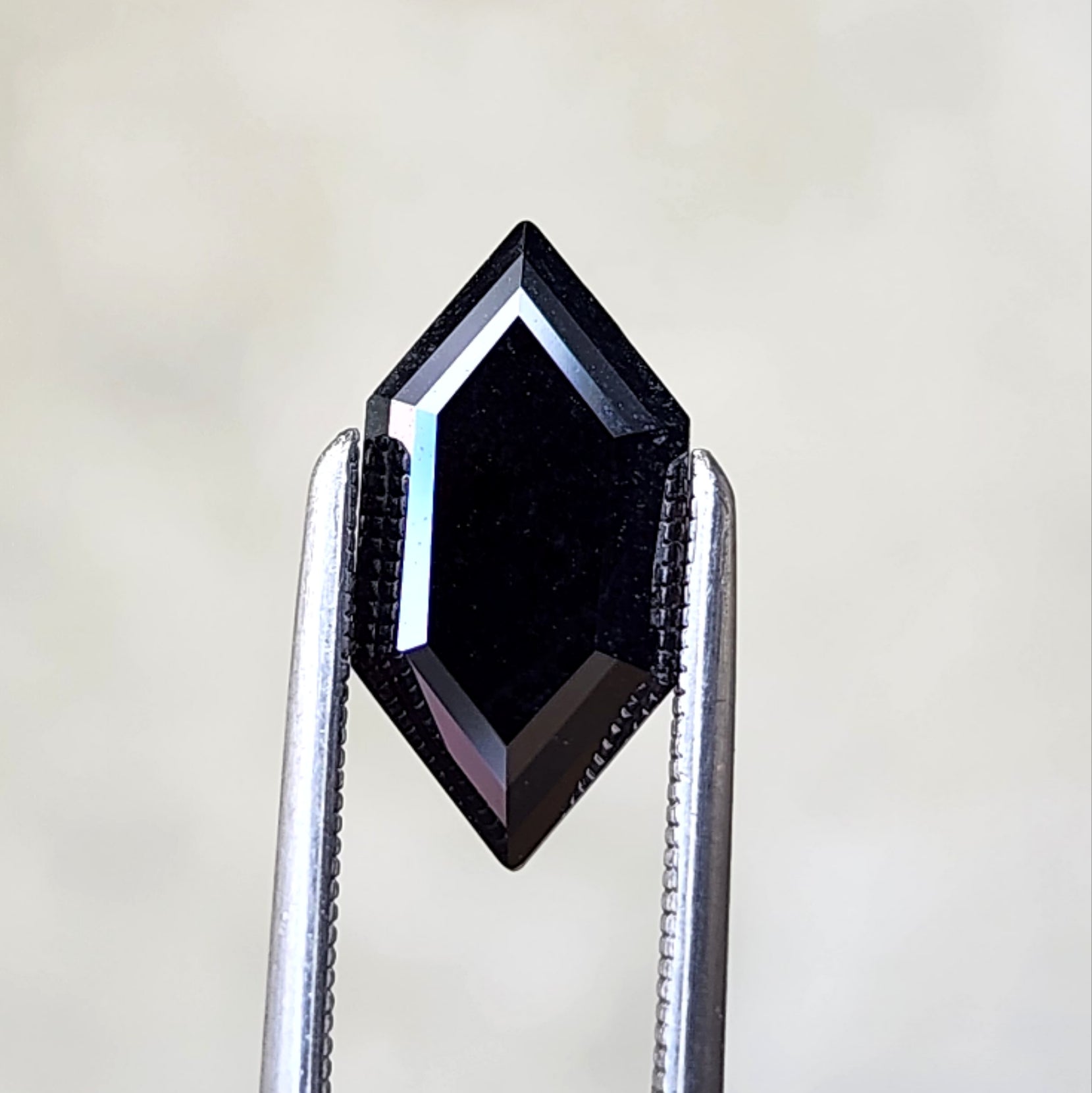 1.89ct Black Moissanite Elongated Hexagon Engagement Ring - Vintage Inspired Wedding Band for Women, Perfect for Proposals, Anniversaries & Special Occasions