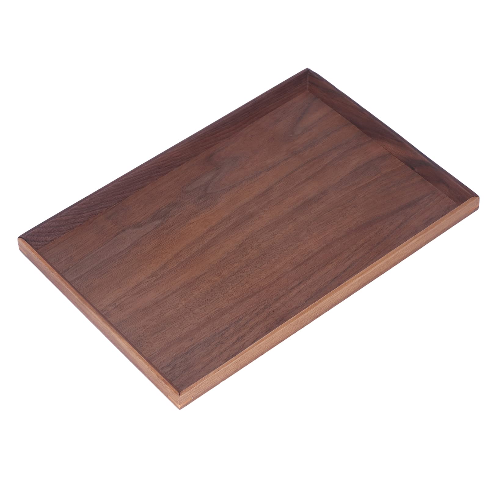 Haofy Walnut Wood Serving Tray - Rectangular Platter for Fruit, Desserts & Snacks | Perfect for BBQ, Party & Wedding Buffets