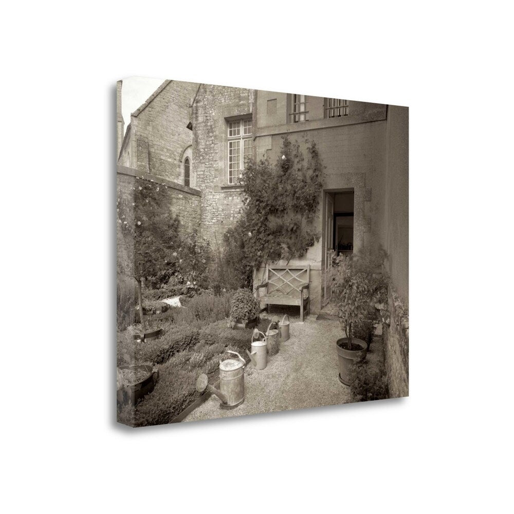 Alan Blaustein 55 Garden Bench Giclee Print on Gallery Wrap Canvas - Perfect for Home Decor, Living Room Wall Art & Outdoor Patio Inspiration
