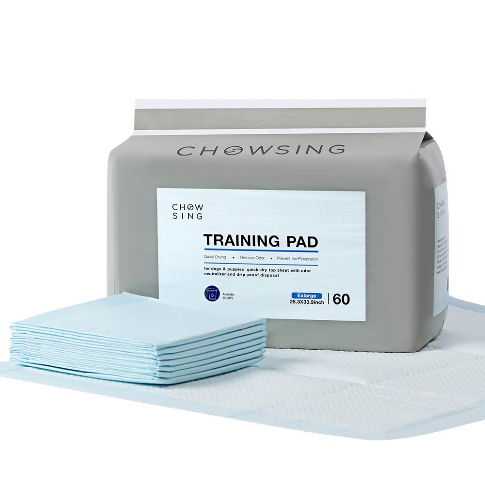 Nourse Chowsing Extra Large Puppy Training Pads - Quick Drying, Leak Proof Dog Pee Pads for Potty Training | Heavy Duty X-Large Pet Pads for Indoor/Outdoor Use, Crate Training & Puppy Housebreaking
