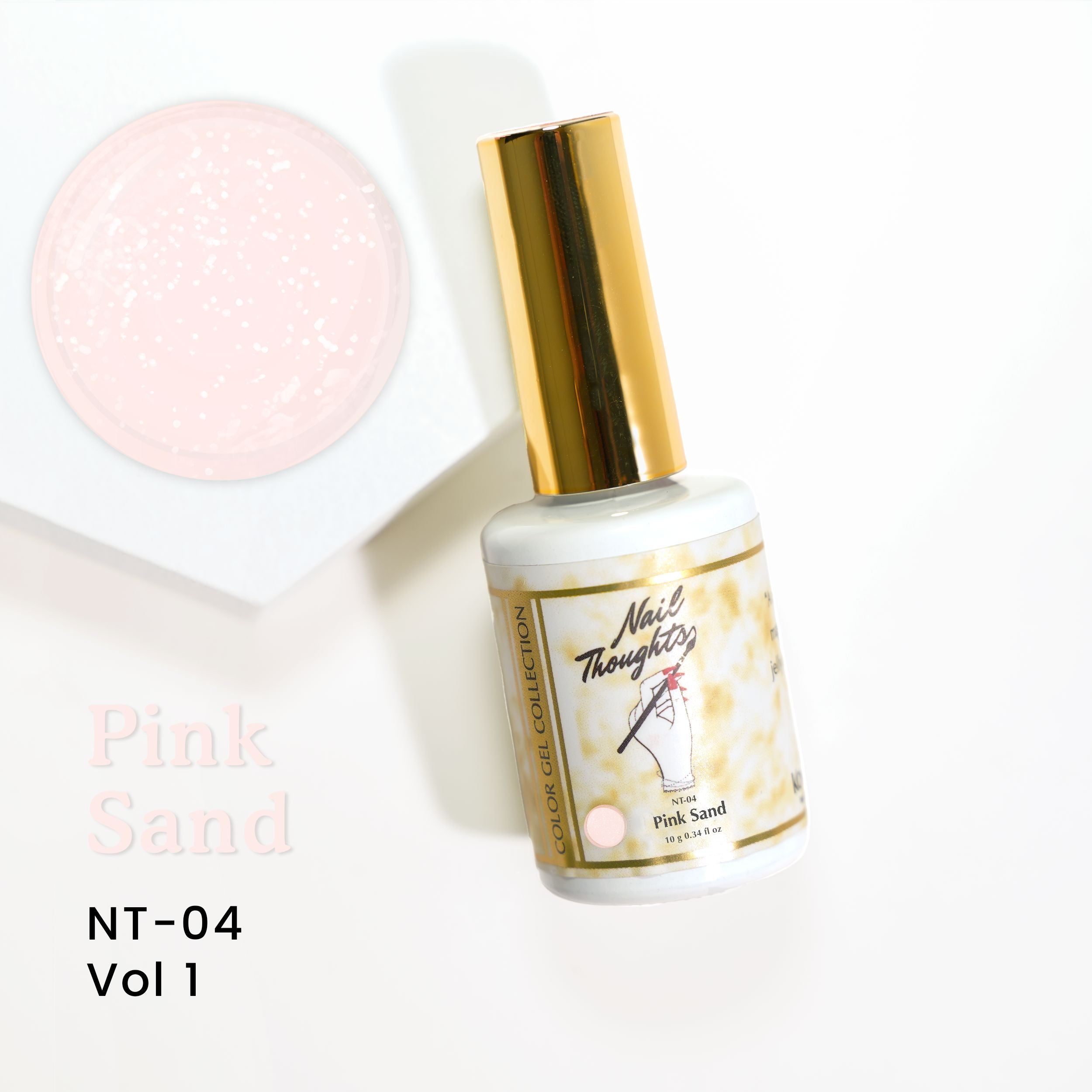 NT 04 Pink Sand Nail Polish - Long Lasting Gel Nail Polish Set for Salon & Home Manicure - Perfect for Weddings, Parties & Everyday Wear