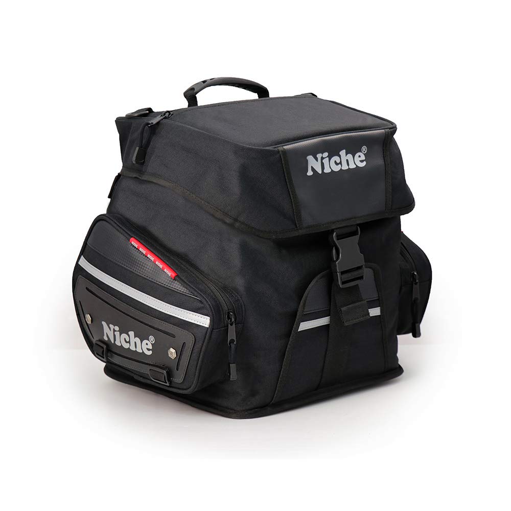 Waterproof Motorcycle Tail Bag - Universal Rear Seat Luggage for Sports & Street Bikes, Durable Touring Shoulder Bag (Model NMO-2215) - Perfect for Commuting, Road Trips & Adventure Riding