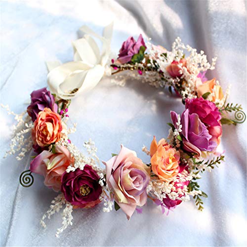 Handmade Seaside Holiday Wreath Hair Accessories for Brides - Perfect for Beach Weddings, Boho Styling & Summer Parties
