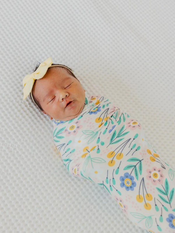 Copper Pearl Clara Swaddle Blanket - Soft Baby Swaddle Wrap for Newborns, Breathable & Comfortable Infant Blanket for Sleeping, Nursing & Swaddling - Perfect Baby Shower Gift (Grey)