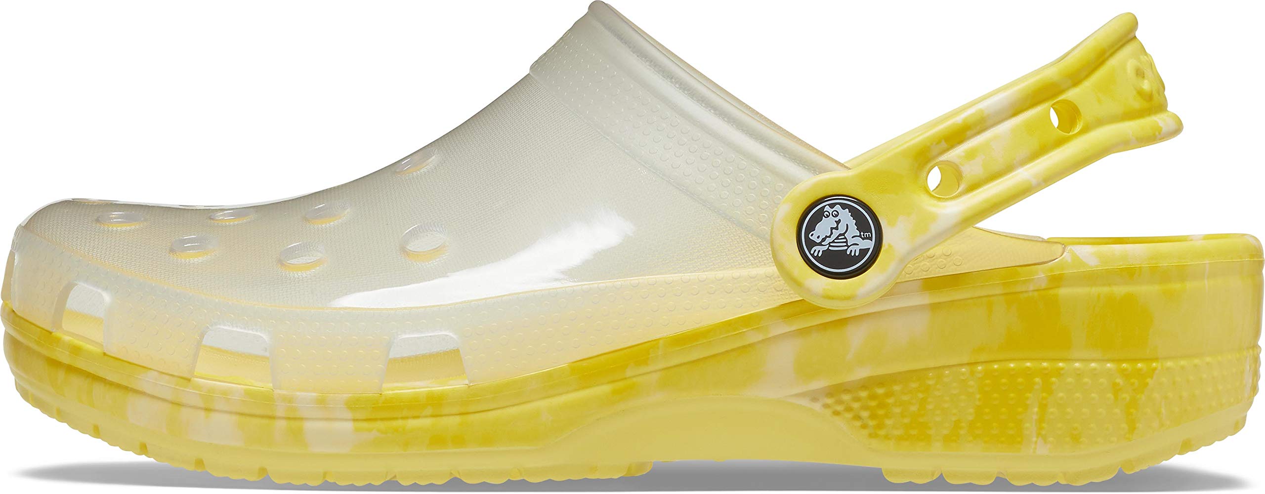 Crocs Unisex Classic Translucent Clogs for Men & Women - Comfortable Slip-On Shoes for Beach, Pool, Garden & Casual Wear