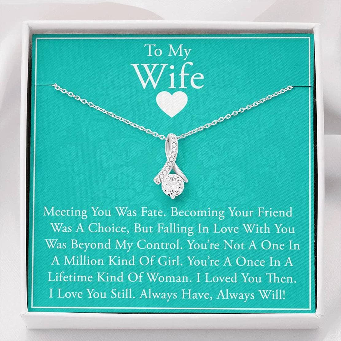 Simple Gifts Necklace for Future Wife - Elegant Engagement, Birthday, Christmas, and Vacation Gift for Fiancee, Sentimental Bride-to-Be Jewelry for Romantic Occasions
