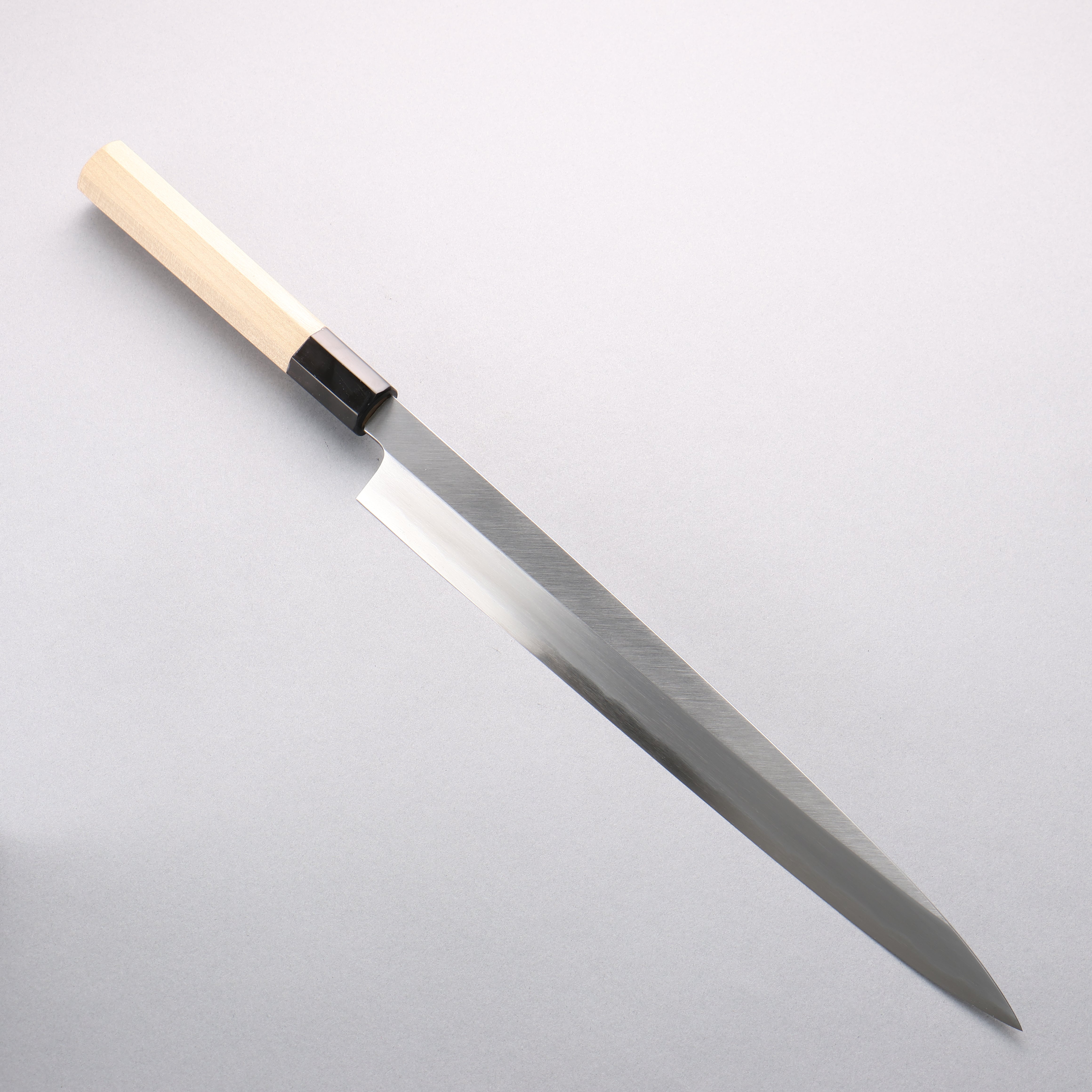 Premium Japanese Blue Steel No.1 Yanagiba Sushi Knife 300mm - Magnolia Wood Handle with Water Buffalo Horn Ferrule - Perfect for Sushi Chefs & Japanese Cuisine Preparation