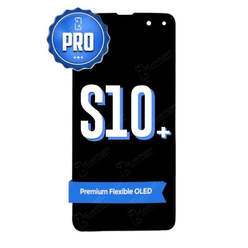Original Samsung Galaxy S10 Plus OLED Screen Replacement - OEM IC Display with Touch Digitizer - DIY Repair Kit for Cracked or Damaged Screens - Perfect for Home, Office, or Professional Repair Shops