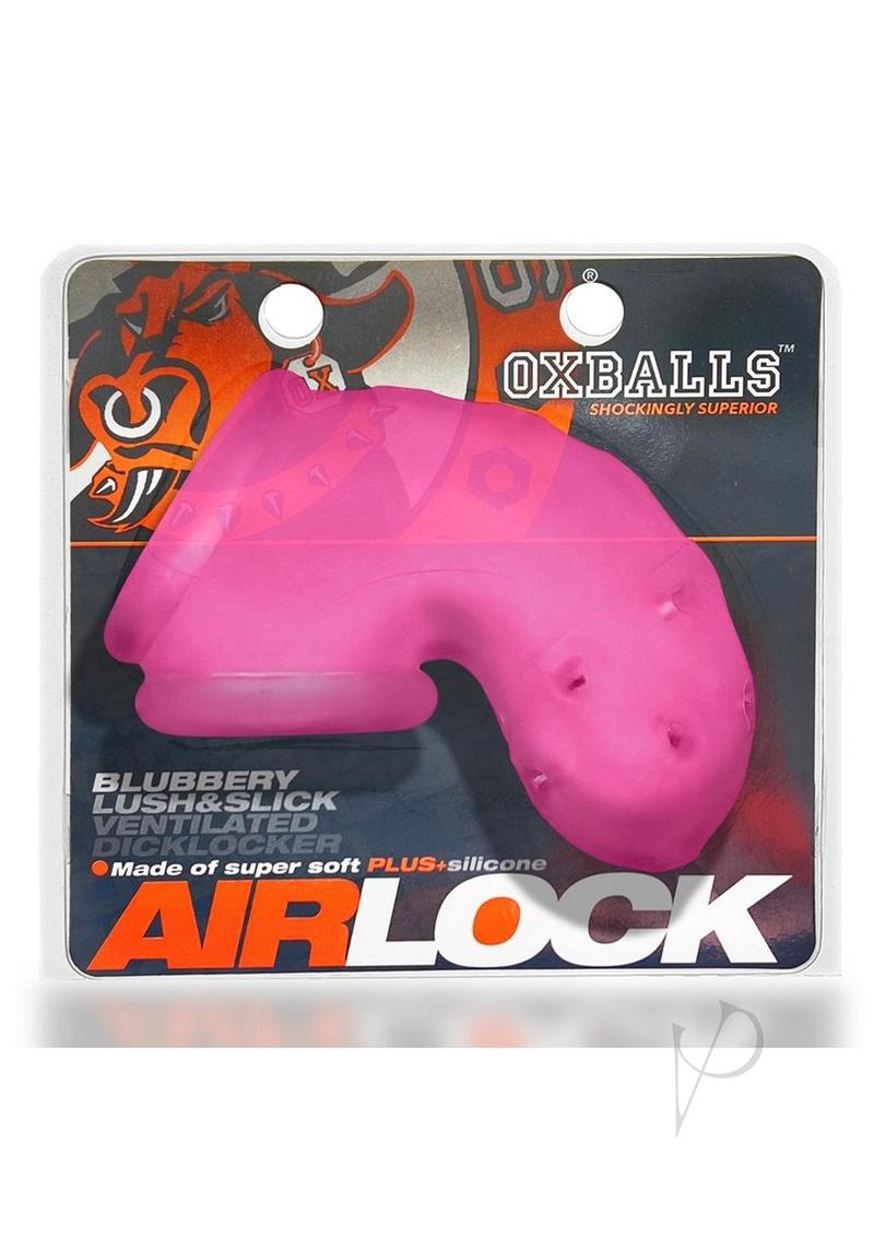Airlock Air Lite Vented Silicone Chastity Device - Breathable Pink Ice Design for Comfortable Wear | Perfect for BDSM, Role Play & Long-Term Use