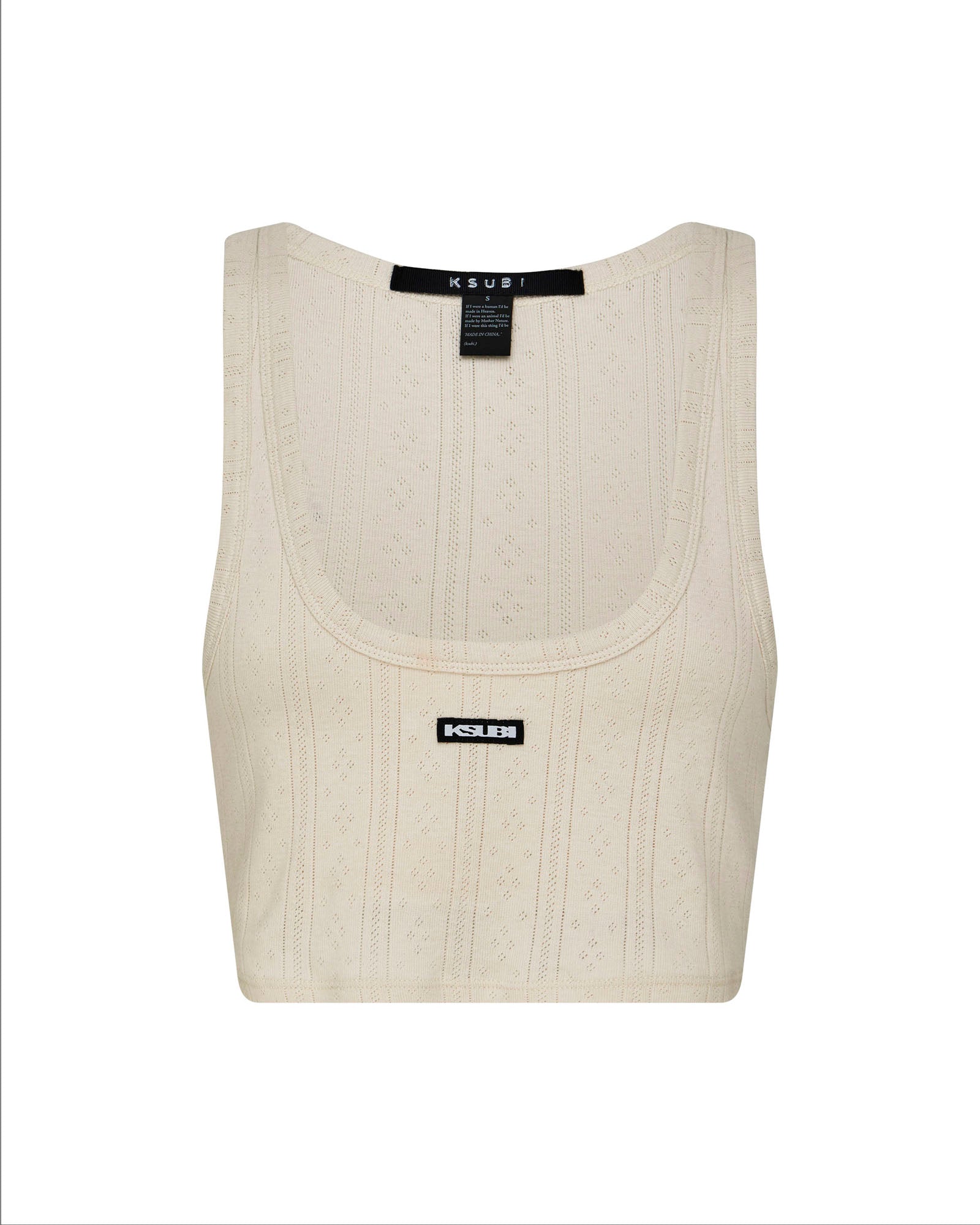 SOTT ORIGIN Women's Crop Tank Top in Cream - Soft Stretchy Casual Summer T-Shirt for Yoga, Beach, and Everyday Wear