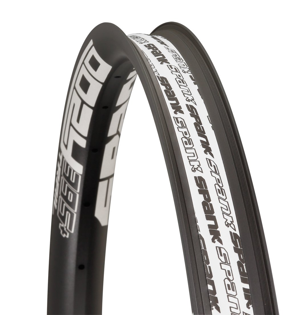 Spank OOZY Trail 395 Bike Rims - 27.5 Inch Black MTB Wheels | Corrugated Tubeless-Ready Rim | ASTM-5 Rated for All Mountain, Trail & E-Bike | Premium Shotpeen Anodized Dynamal Alloy | Perfect for Technical Descents & Enduro Riding
