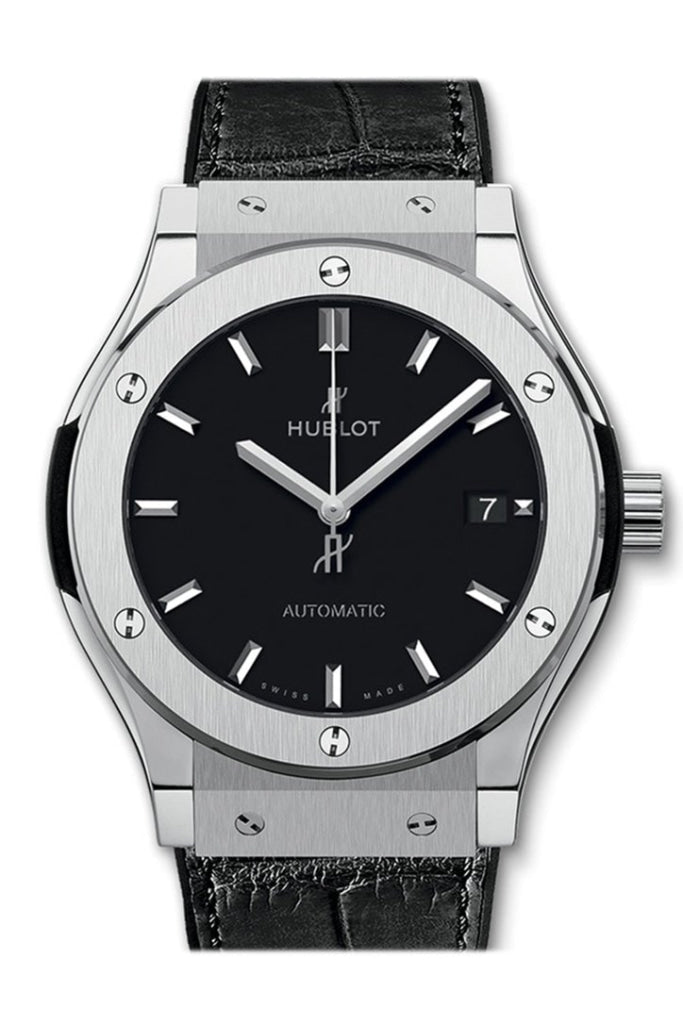 Hublot Classic Fusion Automatic Men's Watch - Black Dial, Titanium Case 542.NX.1171.LR | Luxury Swiss Timepiece for Business, Formal Events & Collectors