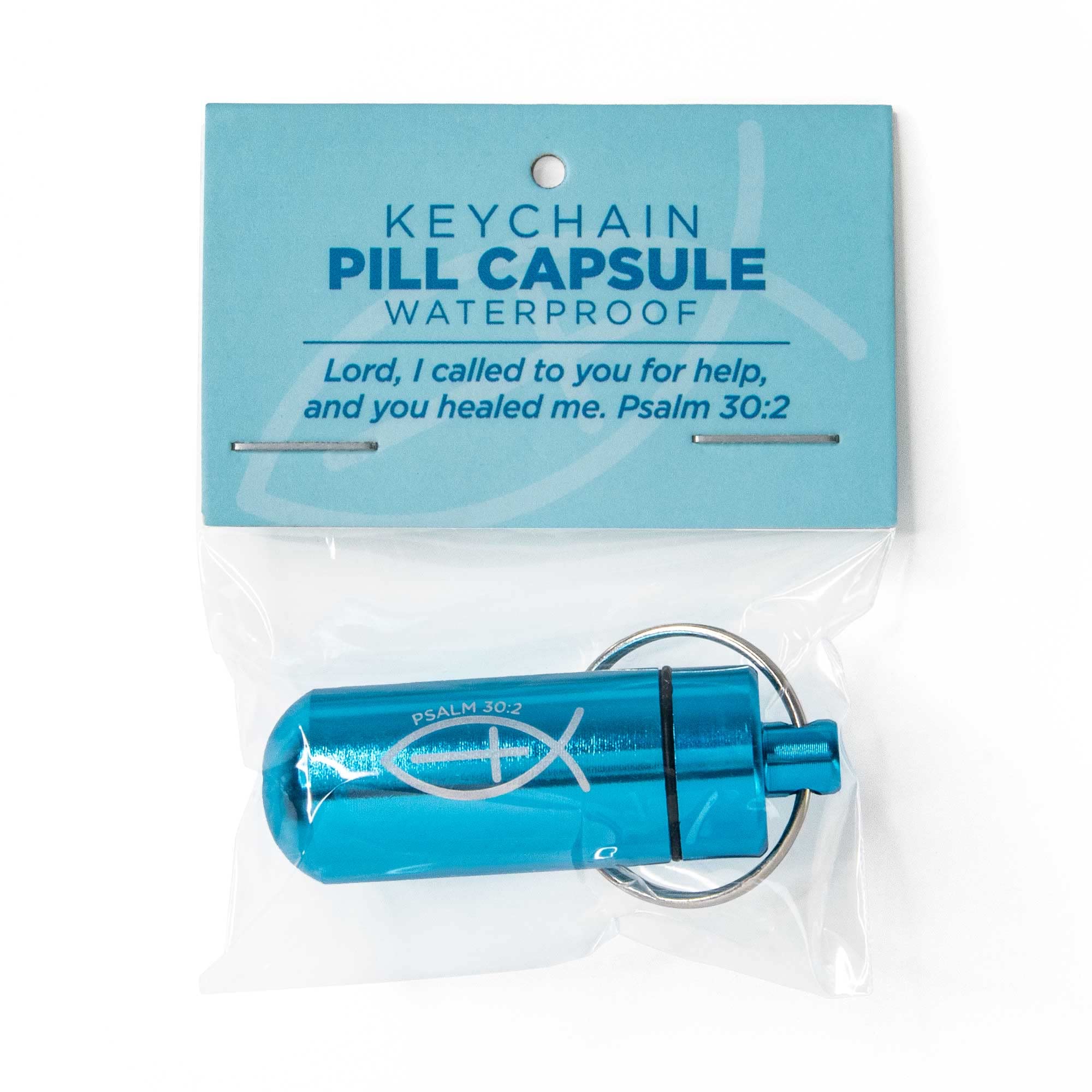 Waterproof Metal Pill Case Keychain - Travel Medicine Storage for Daily Use