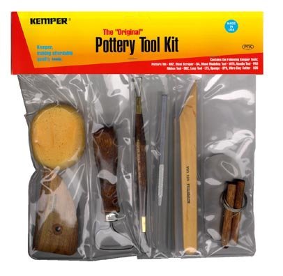 Potter's Tool Kit: Essential Cleaning, Trimming & Shaping Tools for Perfect Pottery Creations - Ideal for Studio & Home Use
