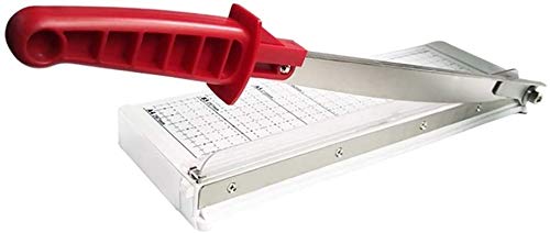 Heavy Duty Cardstock Cutter - Portable A4 Paper Trimmer for Office & Crafting, Guillotine Style Paper Cutter (11.7