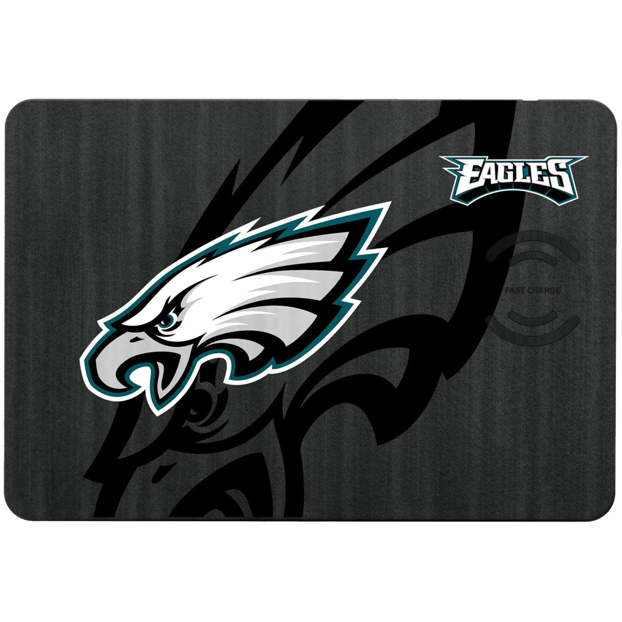 Philadelphia Eagles Wireless Charging Mouse Pad - 15W Fast Qi Charger with Non-Slip Base - Perfect for Office, Gaming & Home Desk Setup (NFL Team Logo)