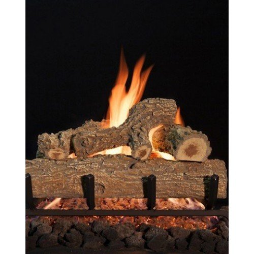 18-Inch Grand Canyon Gas Logs with MVEIKLP Battery Electronics for LP - Perfect for Fireplace & Outdoor Patio Heating