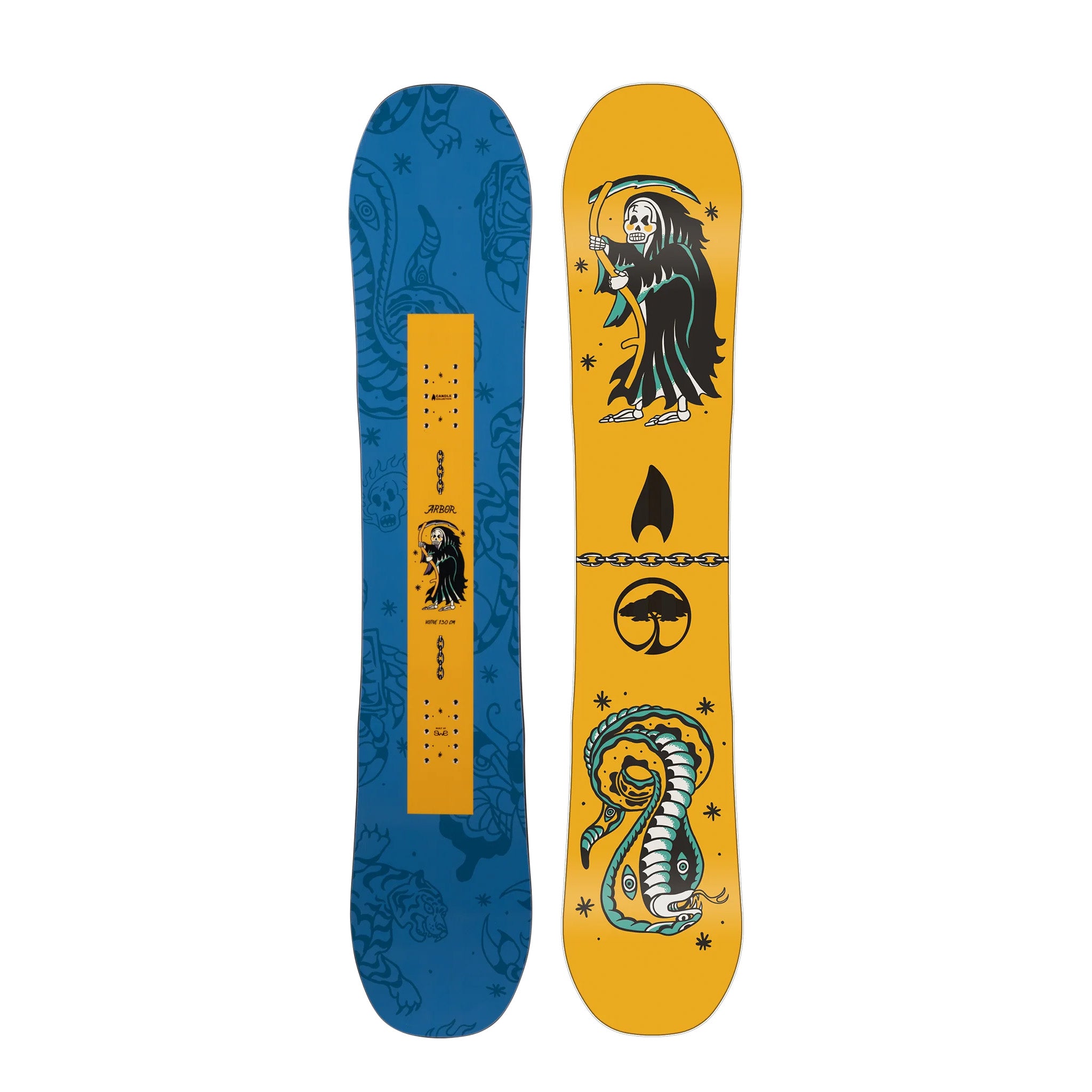 Arbor Junior's Votive Snowboard 2025 - Kids & Youth Freestyle Snowboard for All-Mountain Riding | Perfect for Park, Powder & Groomed Runs