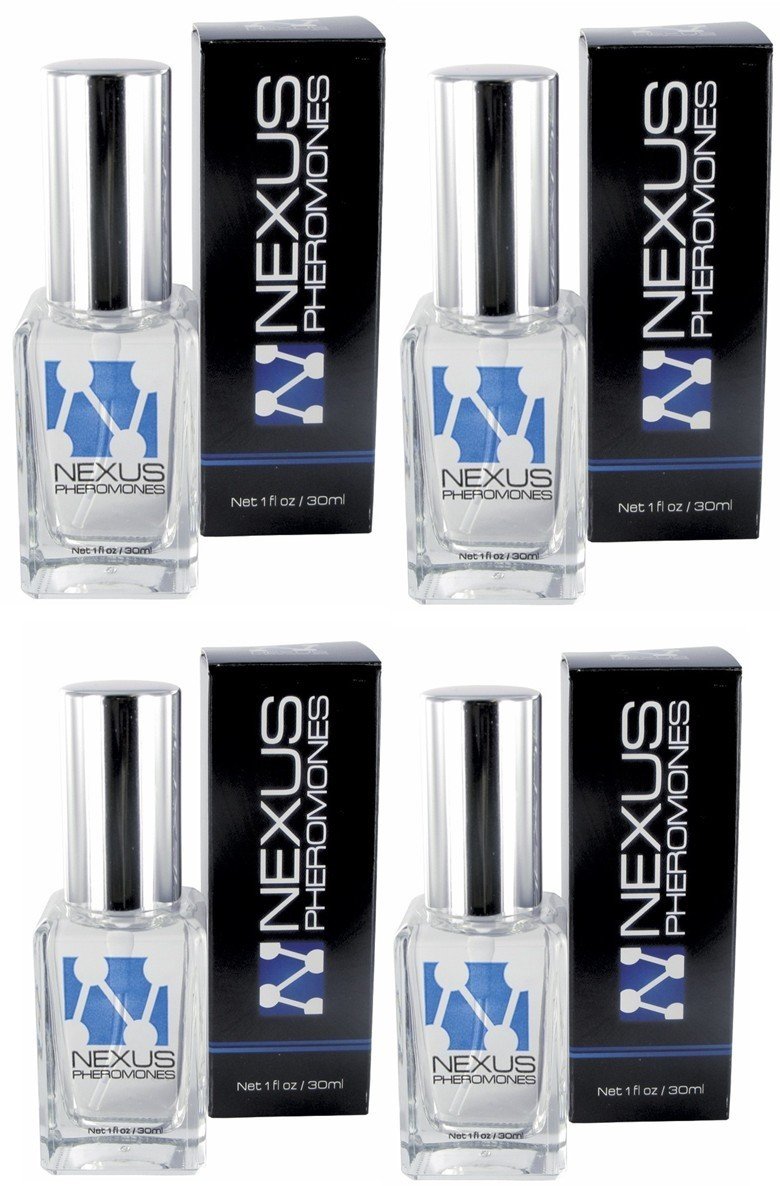 Nexus Cologne Pheromones for Men - Attract Women Instantly with 4 Bottles of Long-Lasting Fragrance - Perfect for Dates, Clubs & Special Occasions