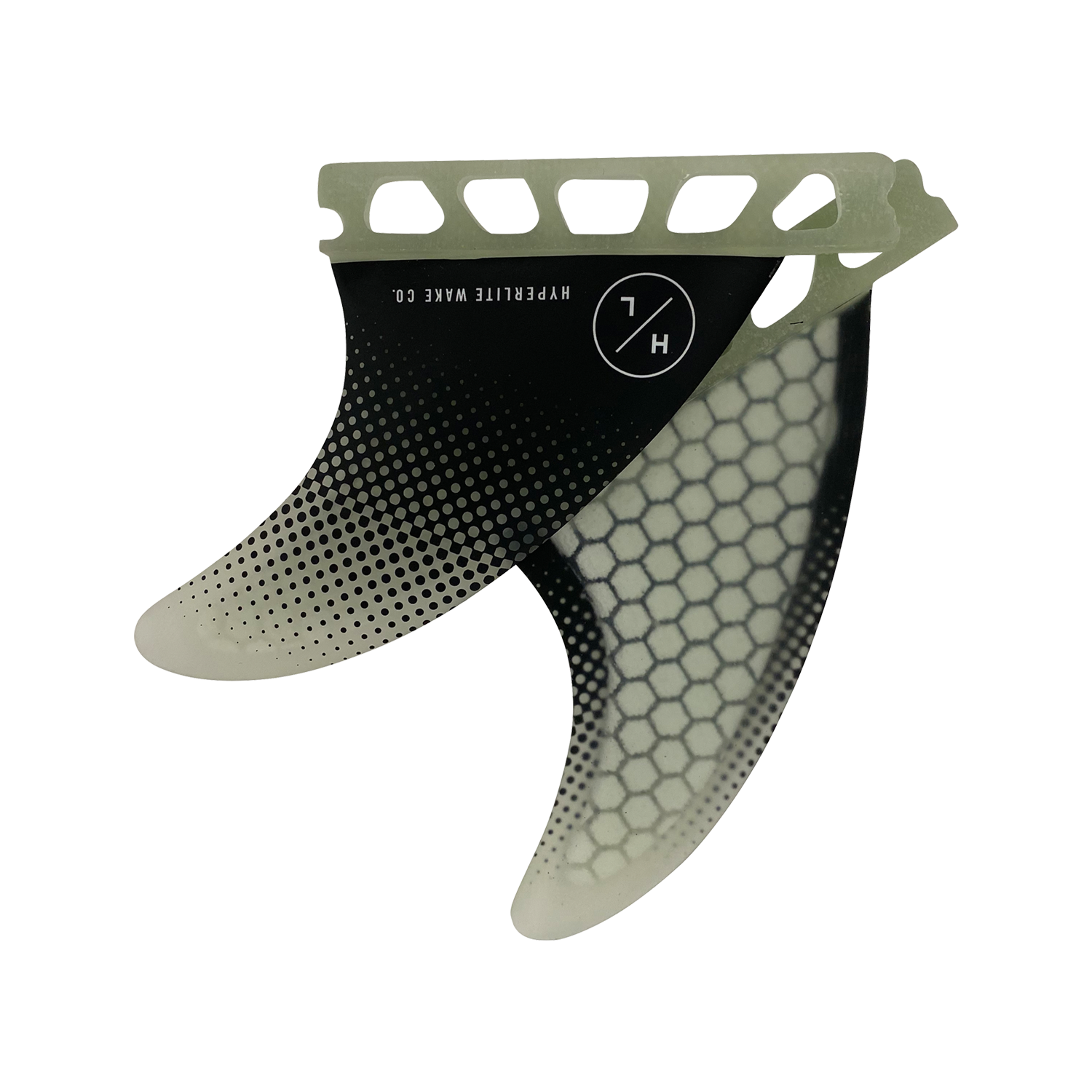 Hyperlite 3.5 Flux Fin Set with Key for Wakeboard & Wakesurf - Premium Performance Fins for 2023 Water Sports Gear