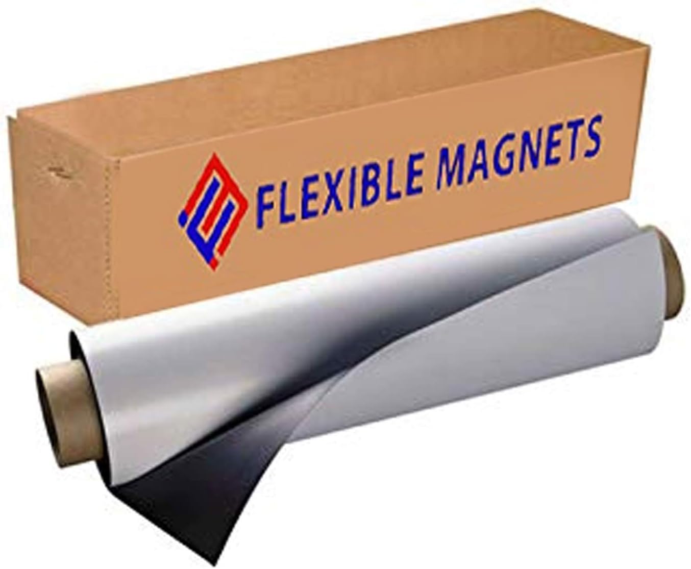 Flexible Magnetic Sheets with Adhesive Backing - 30mil Thick DIY Magnet Roll (2' x 50') for Home, Office, Auto, Shop & Craft Projects - Perfect for Refrigerator Organizers, Whiteboard Magnets, Vehicle Signs & DIY Decor