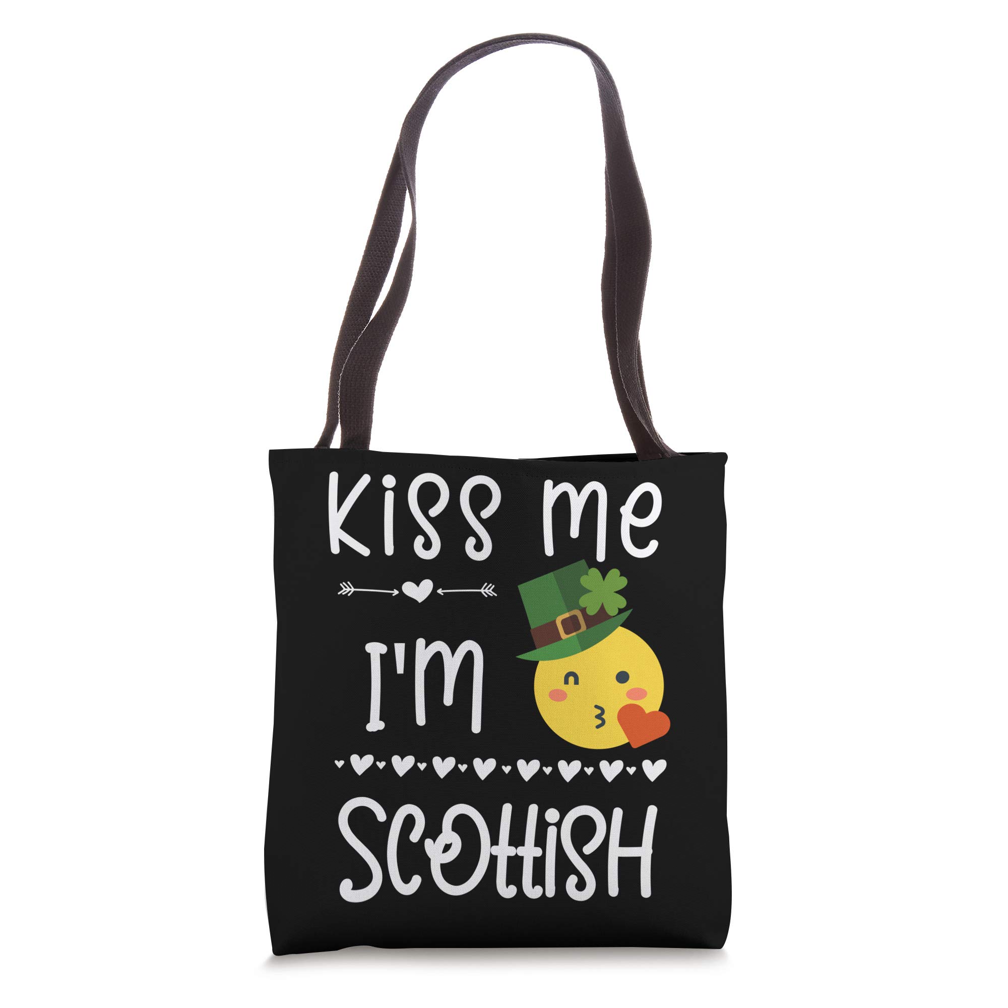 Funny Kiss Me I'm Scottish St. Patrick's Day Tote Bag - Perfect for St. Patty's Parties, Pub Crawls & Irish-Themed Events
