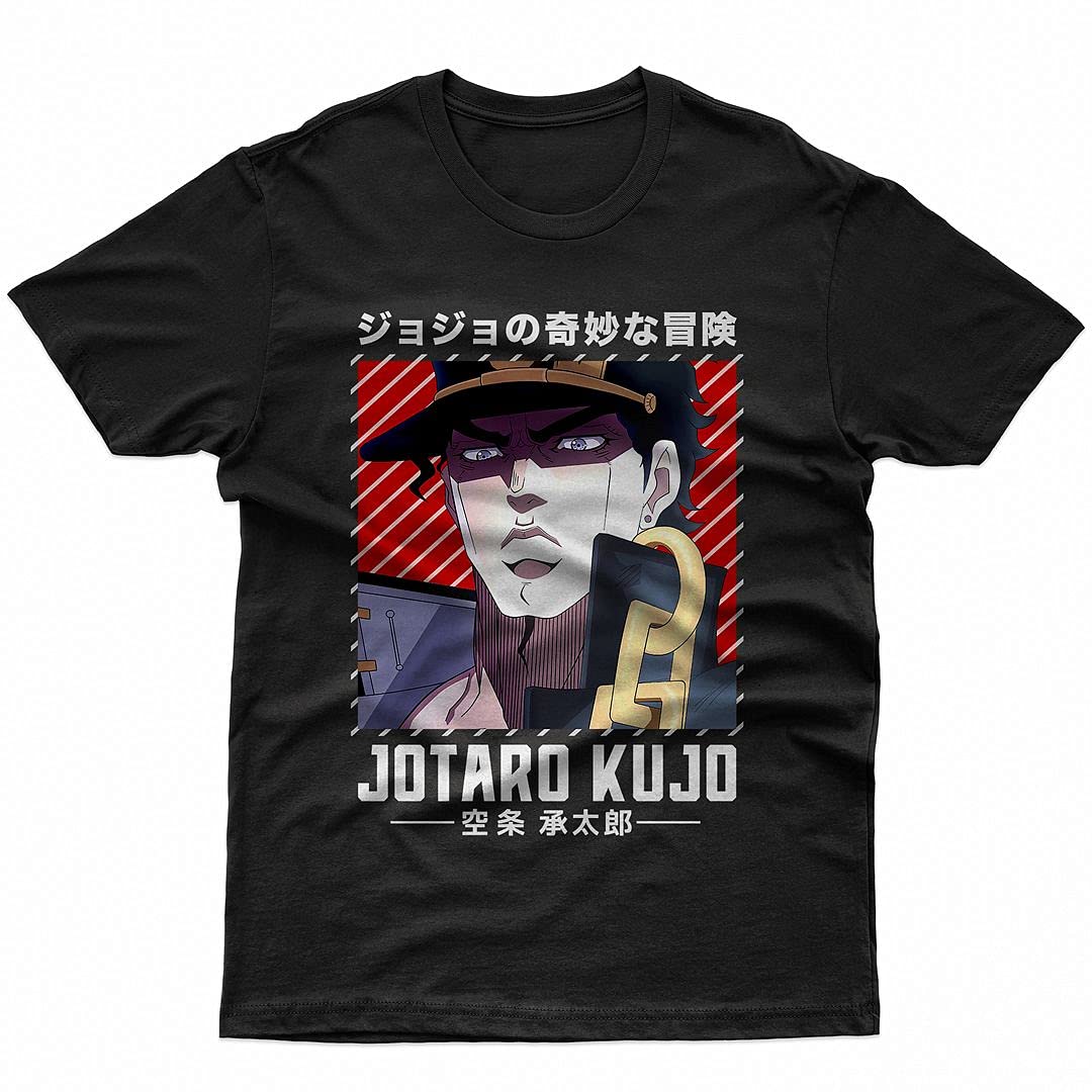 Jotaro Kujo Anime T-Shirt - Official JoJo's Bizarre Adventure Manga Shirt for Men, Women & Kids | Casual Wear, Cosplay & Anime Fan Gift