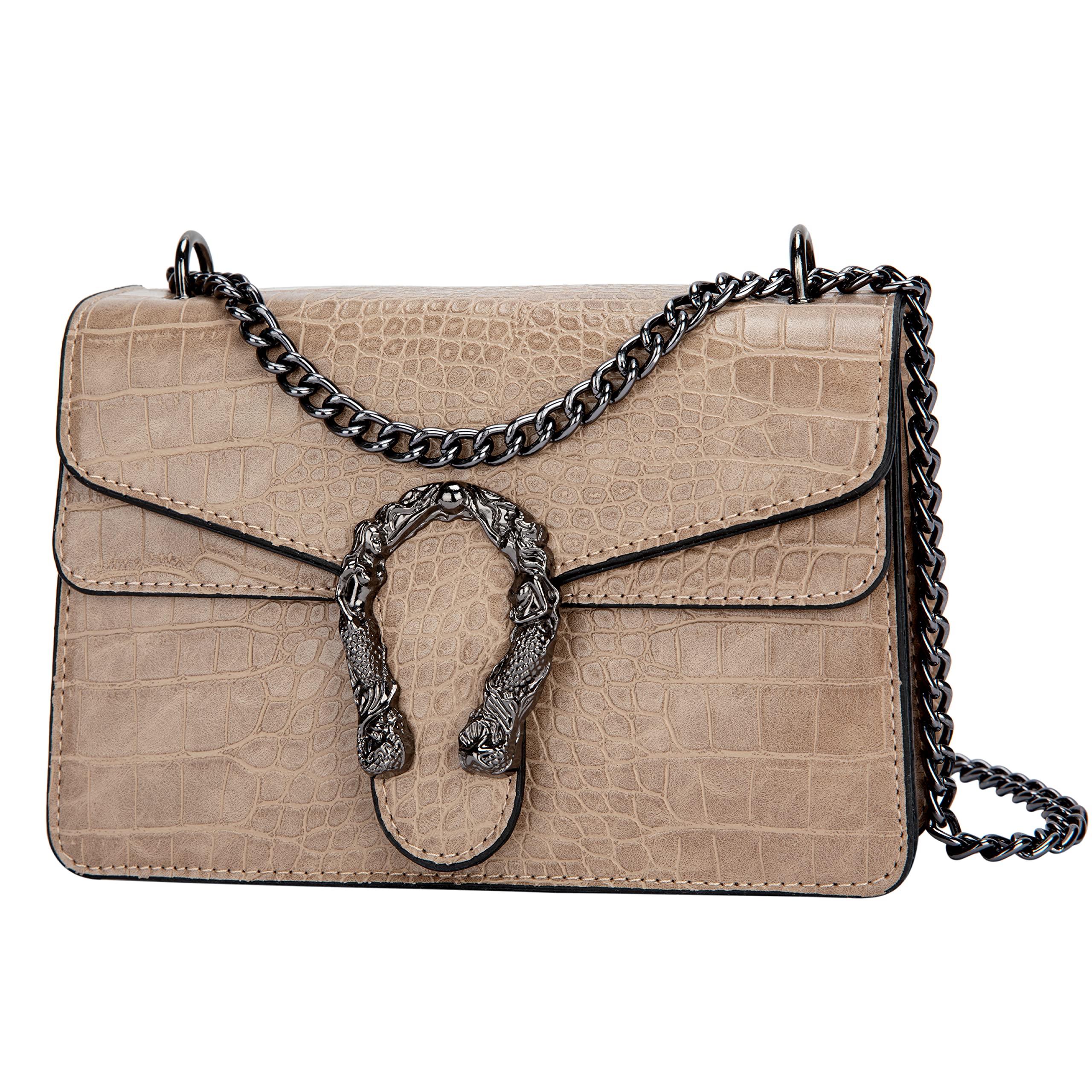 Stylish PU Leather Crossbody Bag for Women - Trendy Small Square Shoulder Purse with Chain Strap, Designer Handbag | Perfect for Daily Use, Parties, and Travel Accessories
