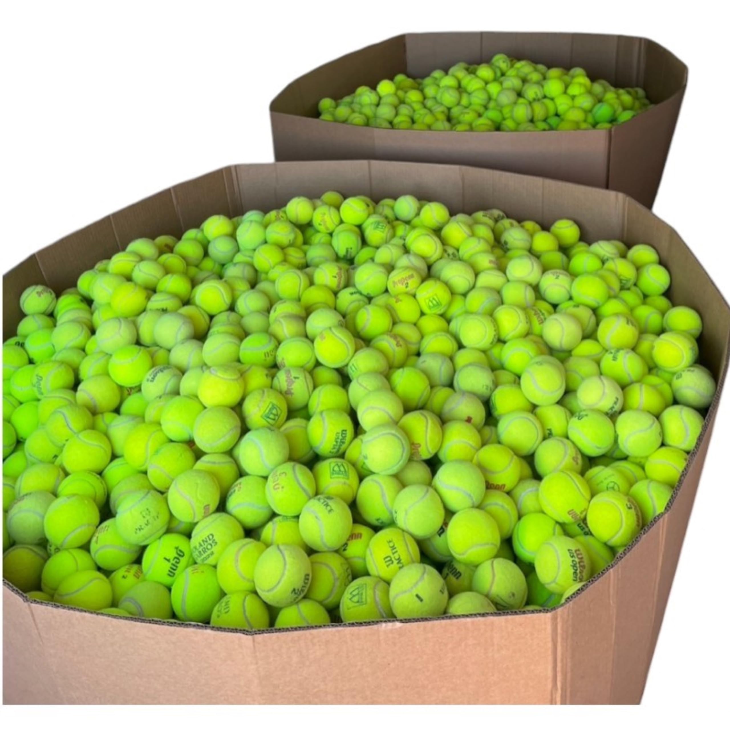 **100 Used Tennis Balls for Dogs - Bulk Recycled Dog Tennis Balls | Supports USA Tennis Ball Recycling NonProfit | Perfect for Fetch, Training & Playtime**