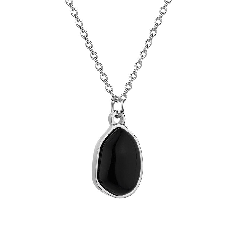 Obsidian Drop Necklace - Elegant Black Gemstone Pendant for Women | Perfect for Everyday Wear, Meditation & Spiritual Healing